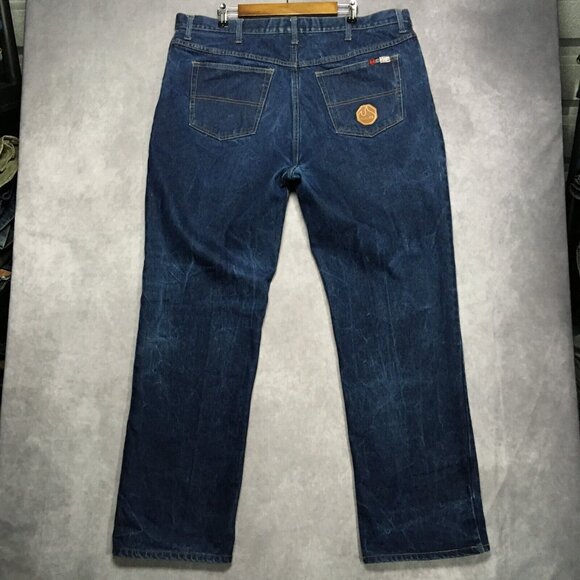 Walls FR Mens Flame Resistant Blue Jeans size 42 to 44x34 Work Denim Cotton Pant - Picture 3 of 13
